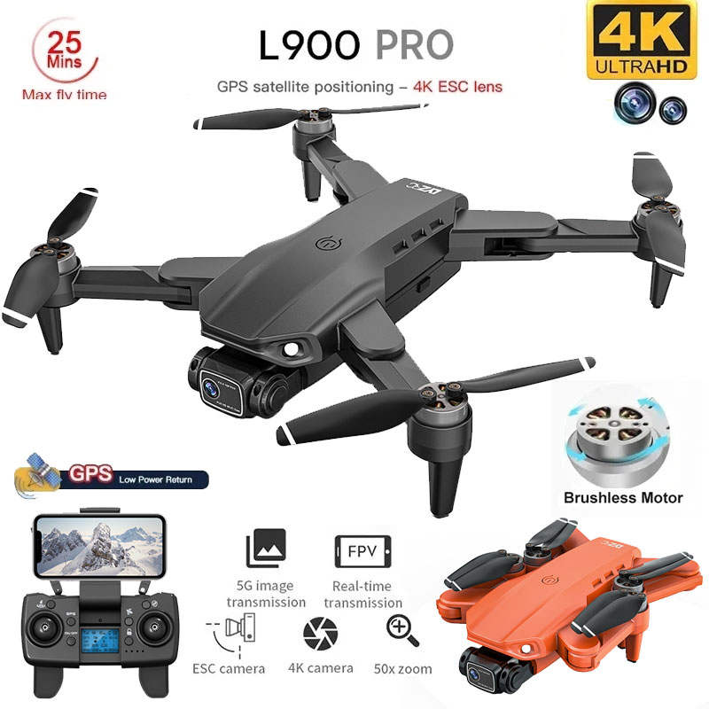 Drone Camera Wide Angle - L900 Pro GPS Drone 4K Professionelle