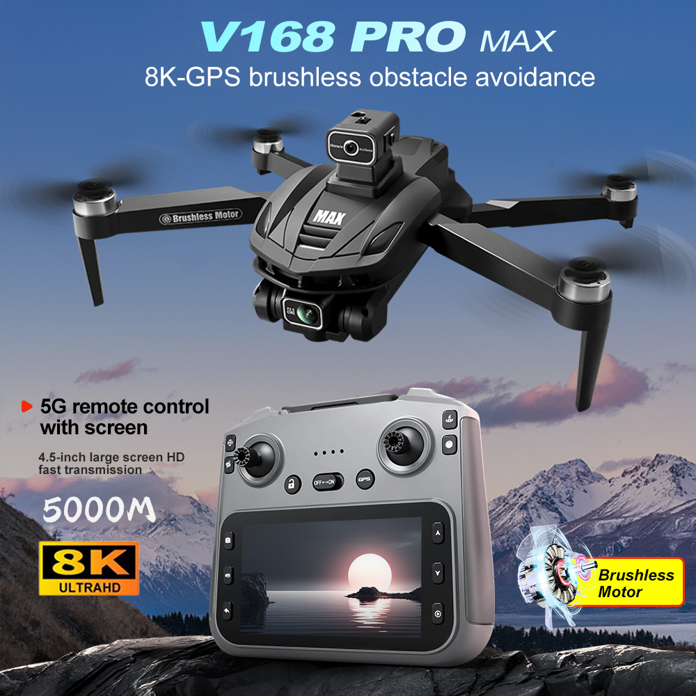 Drone Camera Lens - V168 PRO Max GPS Drohne 8K