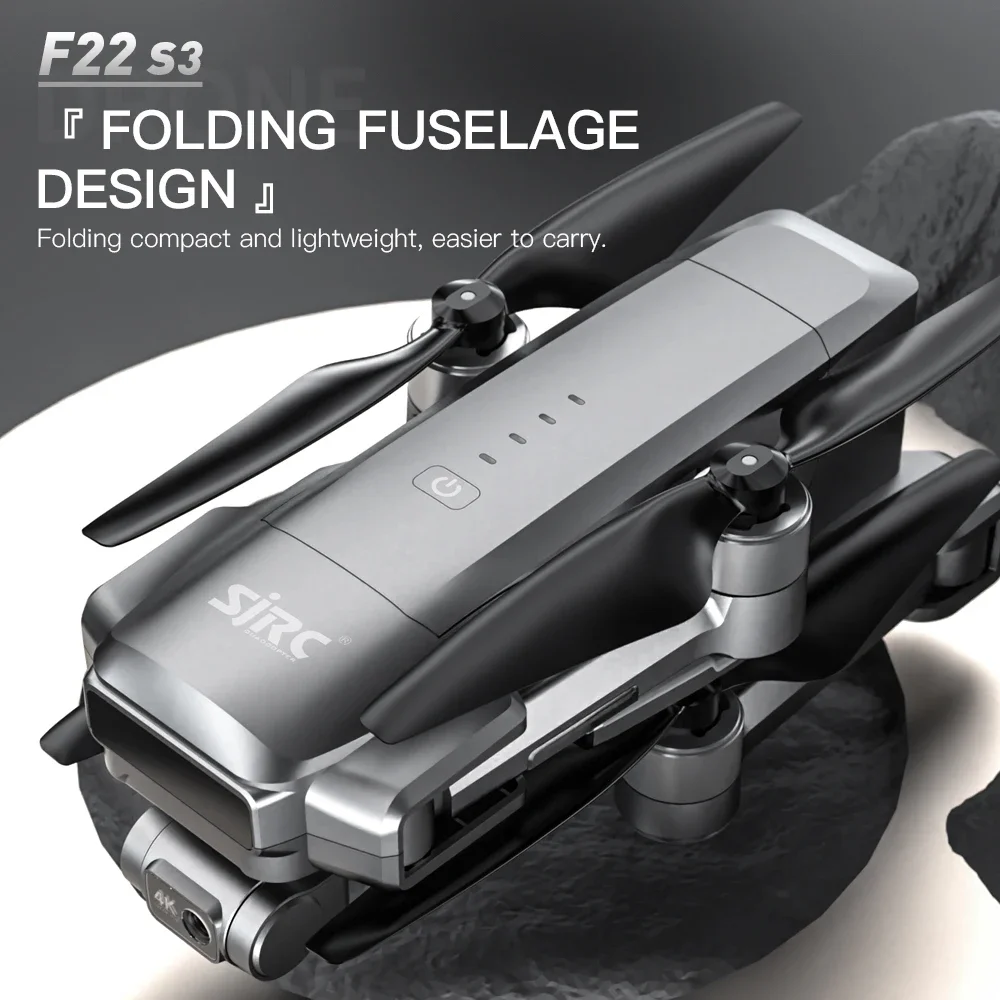 Drone Camera Action - SJRC F22 S3 Pro Faltbare RC-Quadcopter-Drohne