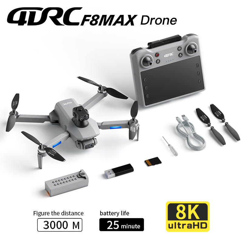 Drone Camera Professional - F8 MAX GPS-Drohne, professionelle 8K-Kamera, 5G