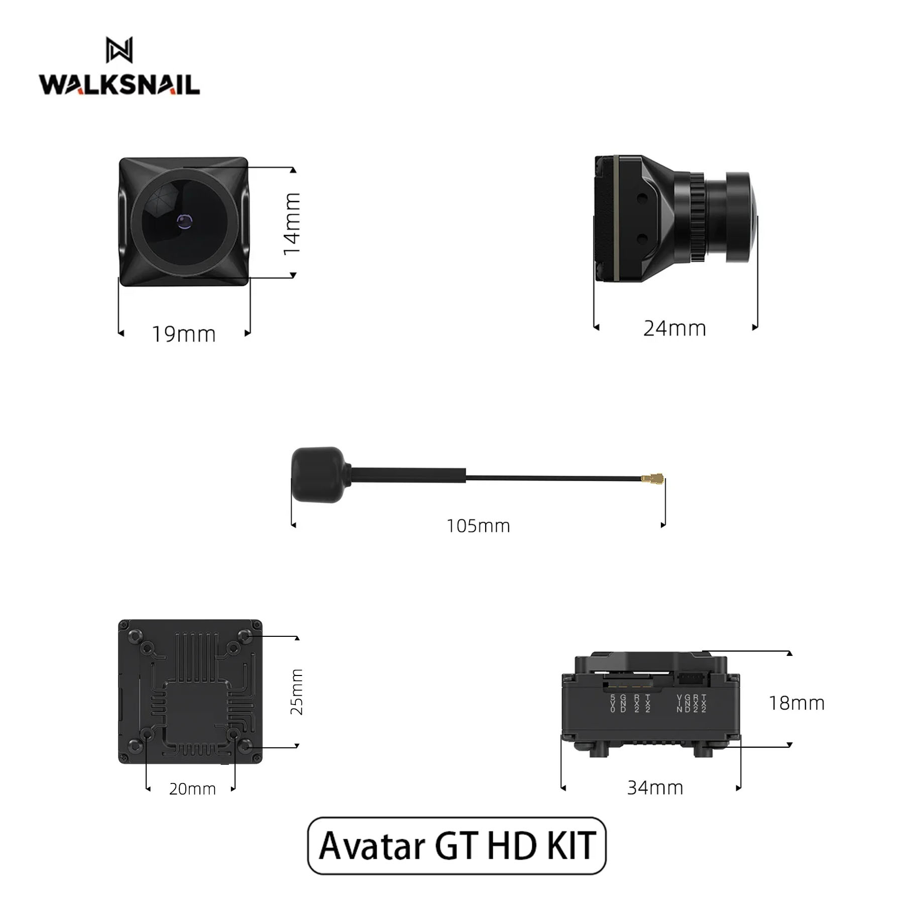 Walksnail Avatar GT HD KIT 2W  – Drone Camera Hd Bewertung und Preis