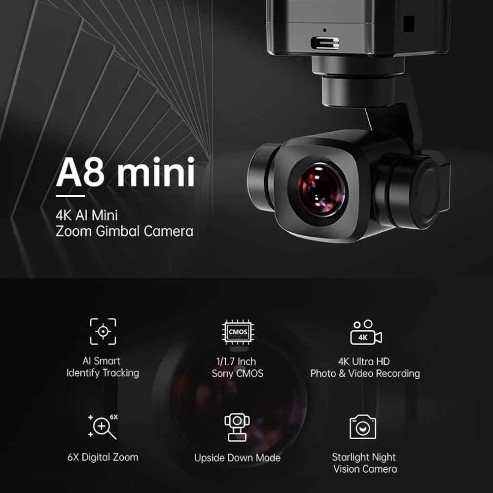 SIYI A8 Mini 4K 8MP Gimbal-Kam – Drone Camera Vlog Bewertung und Preis