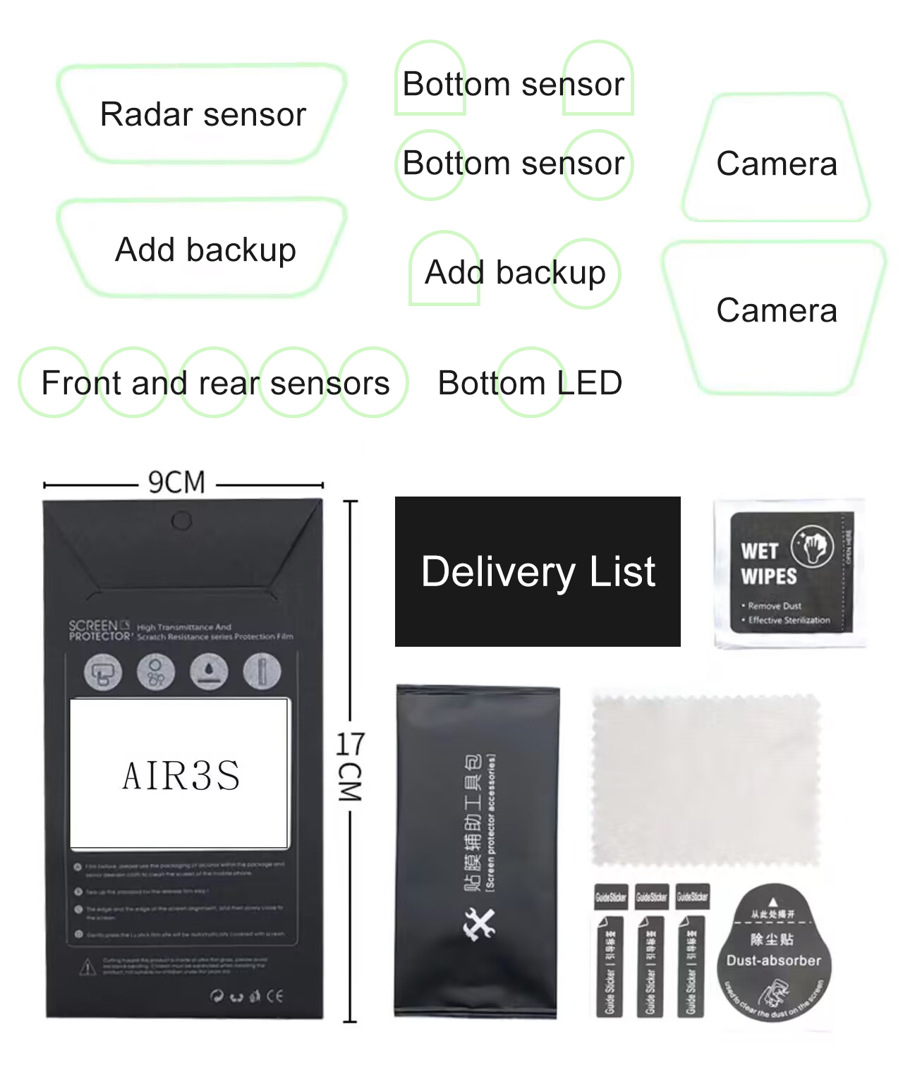 ​ Objektiv Sensor Schutz Film  – Drone Camera Filter Bewertung und Preis