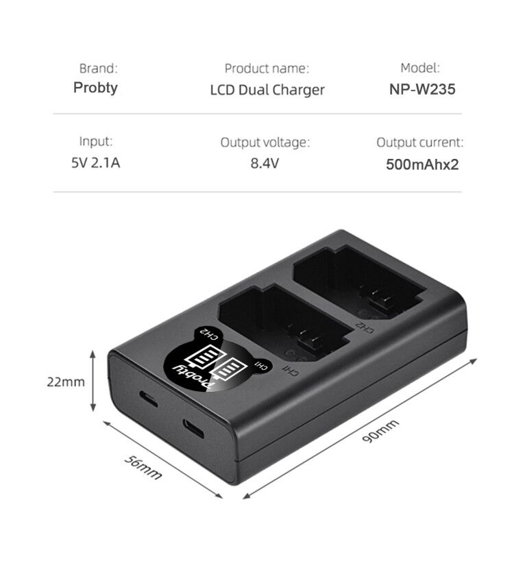 2200 mAh NP-W235 NP W235 Akku  – Drone Camera Action Bewertung und Preis