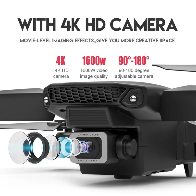E88 ProIntelligent Folding Dro – Drone Camera Lens Bewertung und Preis