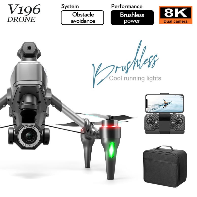 2025 V196 Automatische Hindern – Drone Camera With Gimbal Bewertung und Preis